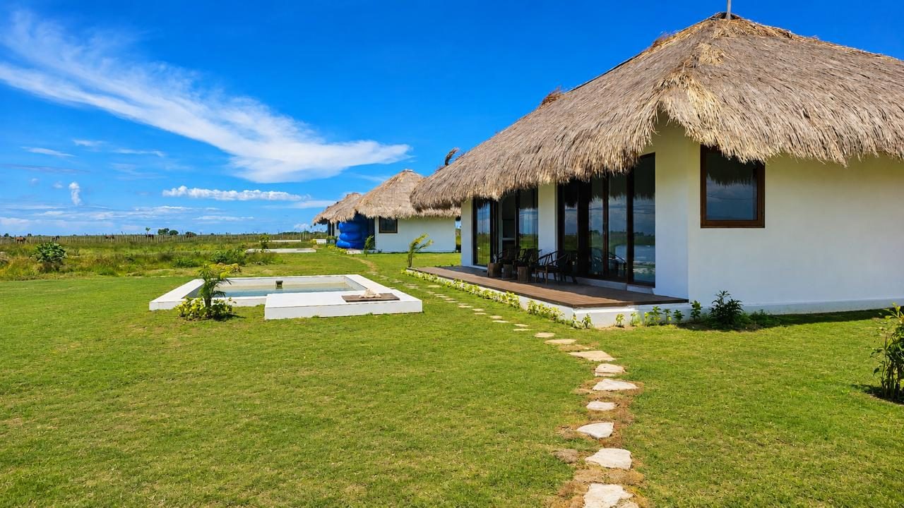 Villas on the estate, built